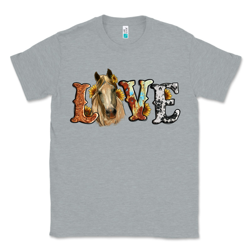 Love Horse Sunflower Classic Tee by RanaPortraitStore | Teevron