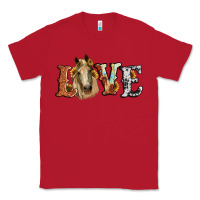 Red love horse sunflower Classic Tee - RanaPortraitStore