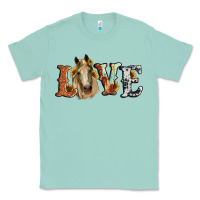 Seafoam love horse sunflower Classic Tee - RanaPortraitStore