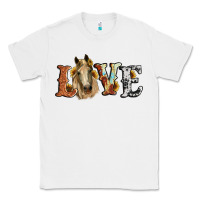 White love horse sunflower Classic Tee - RanaPortraitStore