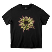 Black sun   fill purple sunflower Heavy Core Tee - LillyAllenDesigns