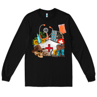 Black nurse  summer Long Sleeve Tee - AdoDesignShop