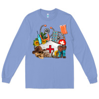 Colony Blue nurse  summer Long Sleeve Tee - AdoDesignShop