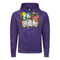 Cloud Purple easter farm with bunnies Vintage Hoodie - RanaPortraitStore