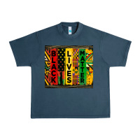 Midnight Navy black lives matter tumbler Urban Heavy Tee - HRA Design Shop