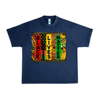 Navy black lives matter tumbler Urban Heavy Tee - HRA Design Shop