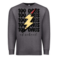 Charcoal Heather 100 days of school Premium Sweatshirt - MaliasSmallBusiness