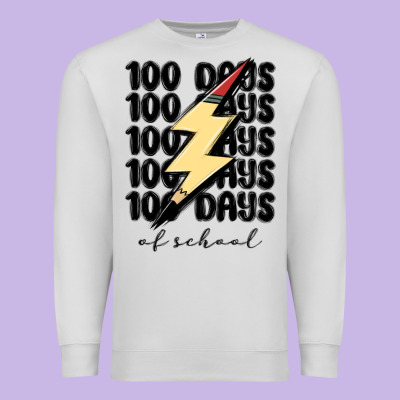100 Days Of School Premium Sweatshirt Designed By Maliassmallbusiness