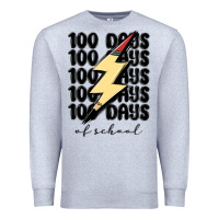 Heather Grey 100 days of school Premium Sweatshirt - MaliasSmallBusiness
