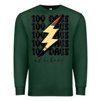 Sports Green 100 days of school Premium Sweatshirt - MaliasSmallBusiness