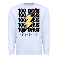 White 100 days of school Premium Sweatshirt - MaliasSmallBusiness