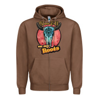 Chestnut blame it all on my roots white Zipper Hoodie - JahusDesignShop