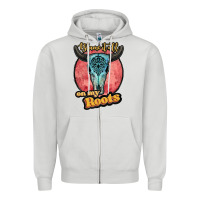 Dove Grey blame it all on my roots white Zipper Hoodie - JahusDesignShop