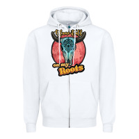 White blame it all on my roots white Zipper Hoodie - JahusDesignShop