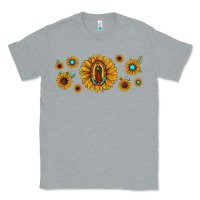 Heather Grey sunflower lady of guadalupe Classic Tee - JahusDesignShop