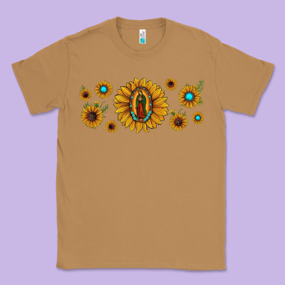 Sunflower Lady Of Guadalupe Classic Tee Designed By Jahusdesignshop