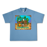 Pebble Blue camping life tumbler Urban Heavy Tee - BarkalooDesign