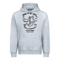 Heather Grey Born To Be Free Sea Urban Hoodie - Bettercallsaul