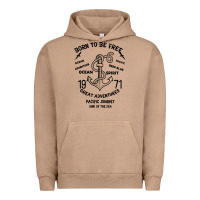 Pigment Burro Born To Be Free Sea Urban Hoodie - Bettercallsaul