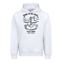 White Born To Be Free Sea Urban Hoodie - Bettercallsaul