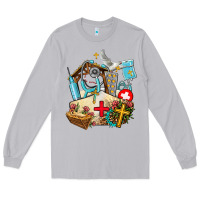 Moon Dust nurse  cross and jesus Long Sleeve Tee - AdoDesignShop