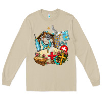 Mushroom nurse  cross and jesus Long Sleeve Tee - AdoDesignShop