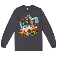 Smoke nurse  cross and jesus Long Sleeve Tee - AdoDesignShop