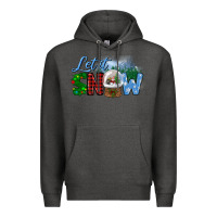 Charcoal Heather let it snow Premium Hoodie - BundleAndBundleShop