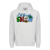 Dove Grey let it snow Premium Hoodie - BundleAndBundleShop