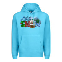 Ocean Blue let it snow Premium Hoodie - BundleAndBundleShop