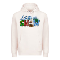 Pale Pink let it snow Premium Hoodie - BundleAndBundleShop
