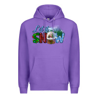 Purple let it snow Premium Hoodie - BundleAndBundleShop