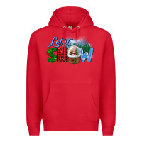 Red let it snow Premium Hoodie - BundleAndBundleShop