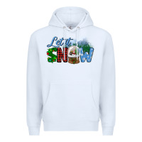 White let it snow Premium Hoodie - BundleAndBundleShop
