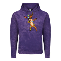 Cloud Purple dabbing deer Vintage Hoodie - Zillion Design Studio