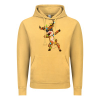 Vintage Mustard dabbing deer Vintage Hoodie - Zillion Design Studio