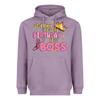 Lavender birthday boss Heavyweight Hoodie - MaliasSmallBusiness