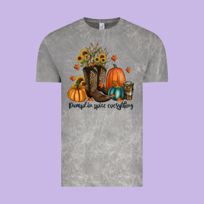 Pumpkin Spice Everything Vintage Tee Designed By Ranaportraitstore