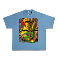 Pebble Blue steppin'  into juneteenth Urban Heavy Tee - HRA Design Shop