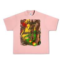 Salmon steppin'  into juneteenth Urban Heavy Tee - HRA Design Shop