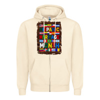 Sandshell hispanic haritage month flags with background Zipper Hoodie - BundleAndBundleShop