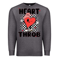 Charcoal Heather heart throb Premium Sweatshirt - MaliasSmallBusiness