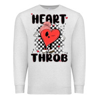 Oatmeal Heather heart throb Premium Sweatshirt - MaliasSmallBusiness