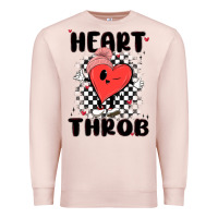 Pale Pink heart throb Premium Sweatshirt - MaliasSmallBusiness