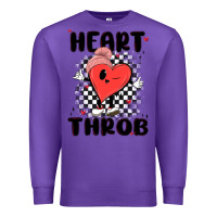 Purple heart throb Premium Sweatshirt - MaliasSmallBusiness