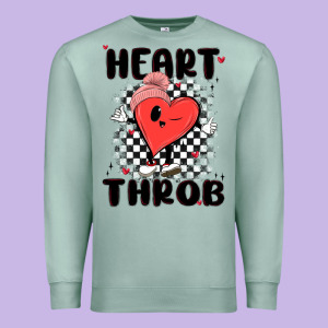 Heart Throb Premium Sweatshirt Designed By Maliassmallbusiness