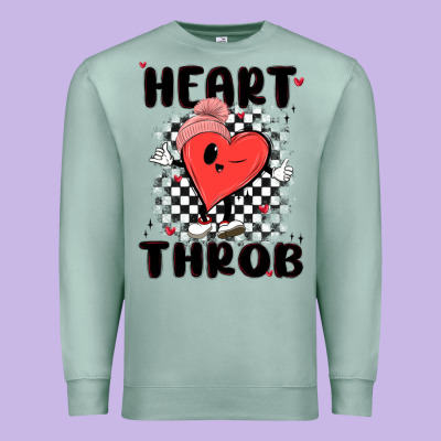 Heart Throb Premium Sweatshirt Designed By Maliassmallbusiness