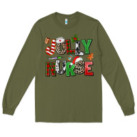 Army Green jolly nurse Long Sleeve Tee - AdoDesignShop