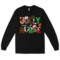 Black jolly nurse Long Sleeve Tee - AdoDesignShop