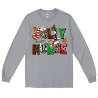 Heather Grey jolly nurse Long Sleeve Tee - AdoDesignShop